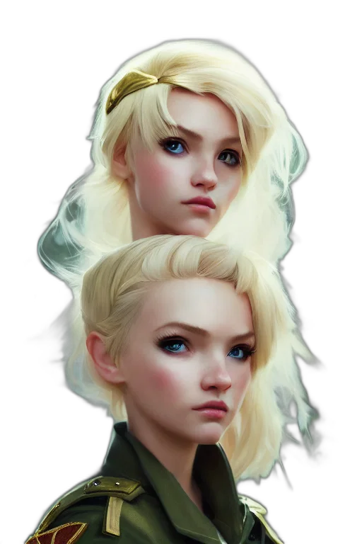 face, hair, crown, concept art, fantasy art, photorealistic, 3d render, dark transparent PNG cut-out