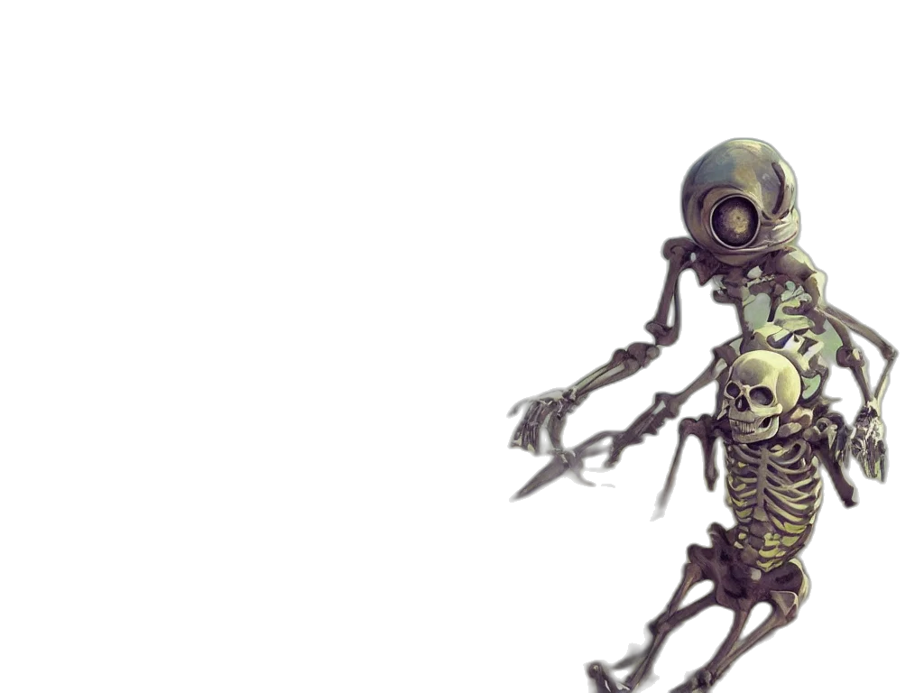 robot, creature, concept art, 3d render transparent PNG cut-out