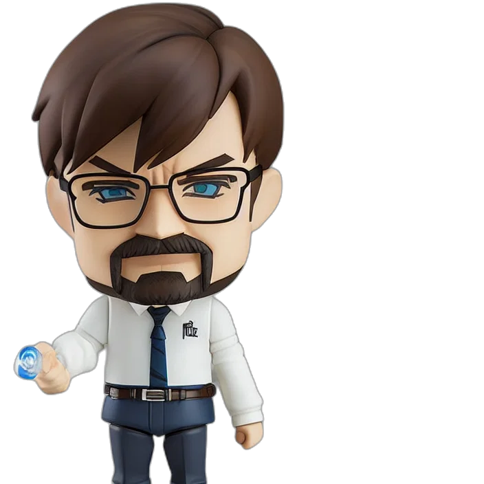 cartoon, 3d render, concept art, walter transparent PNG cut-out
