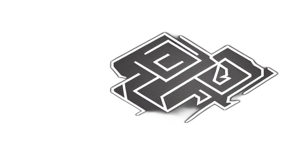 robot, pixel art, 3d render, concept art, cyberpunk, monochrome, logo, geometric transparent PNG cut-out