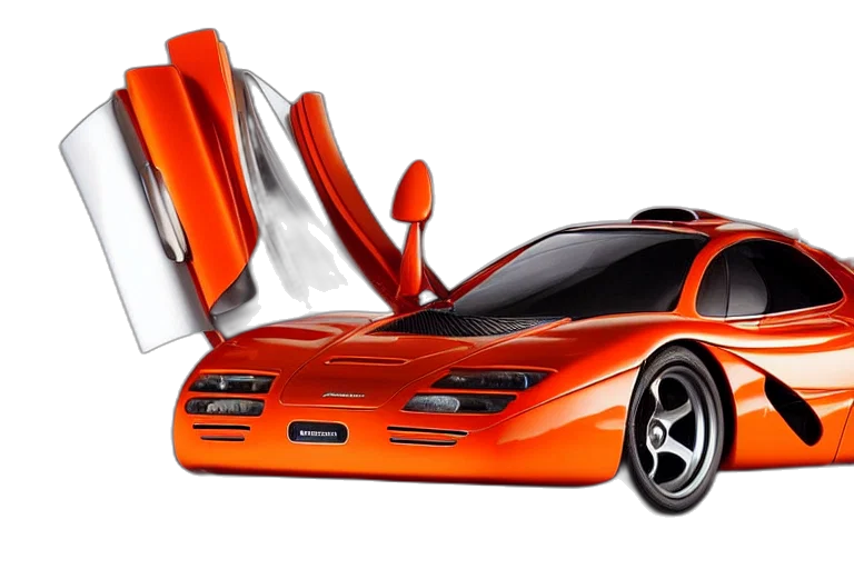 car, weapon, 3d render, photorealistic, concept art, retro, futuristic, mclaren transparent PNG cut-out