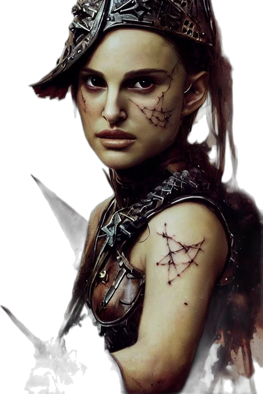jewelry, face, staff, fantasy art transparent PNG cut-out