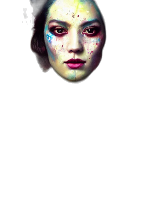face, mask, robot, creature transparent PNG cut-out