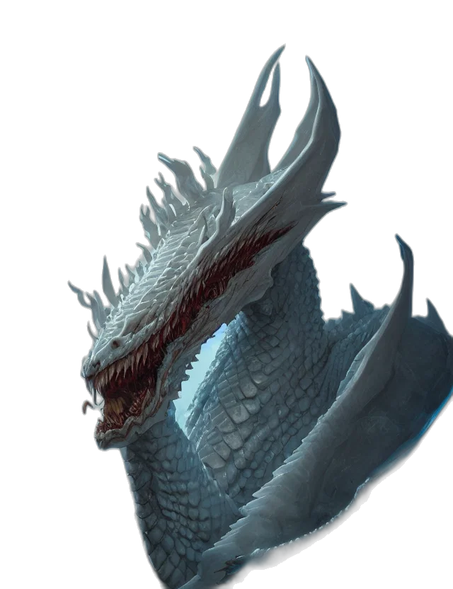 dragon, creature, animal, staff, concept art, 3d render, fantasy art, photorealistic transparent PNG cut-out