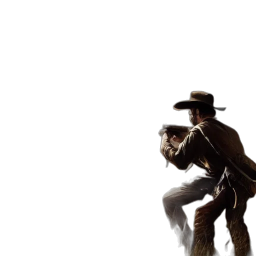 weapon, hat, concept art, digital, painting, gunfight, hunt, showdown transparent PNG cut-out