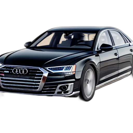 car, photorealistic, 3d render, concept art, black, audi, racing, highway transparent PNG cut-out