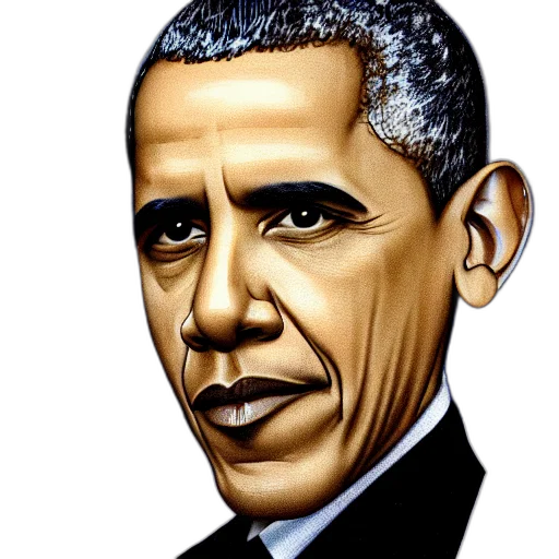 face, photorealistic, cartoon, comic book art, 3d render, president, obama, lizard transparent PNG cut-out