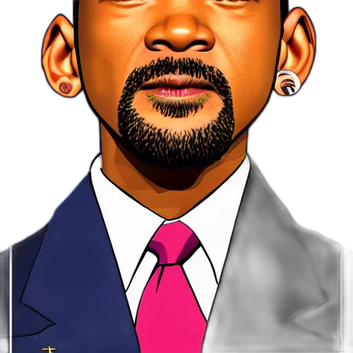 cartoon, photorealistic, comic book art, concept art, will, smith, slapping, obama transparent PNG cut-out