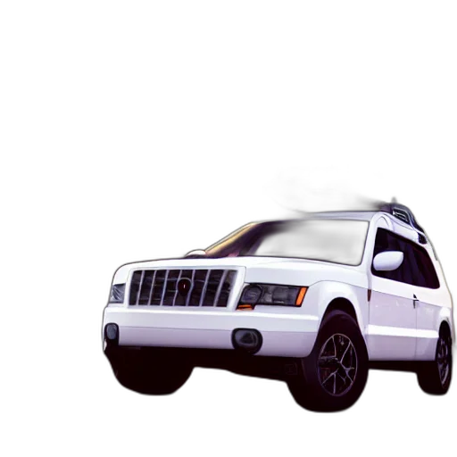 car, weapon, 3d render, photorealistic transparent PNG cut-out