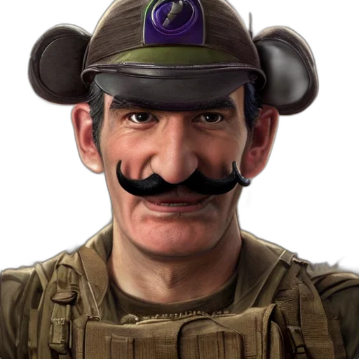 face, staff, hat, mask, concept art, photorealistic, 3d render, cartoon transparent PNG cut-out