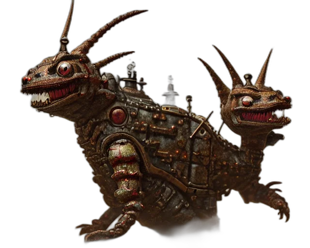 dragon, creature, robot, animal transparent PNG cut-out
