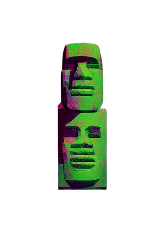 mask, face, robot, bottle, vaporwave, 3d render, pixel art, concept art transparent PNG cut-out