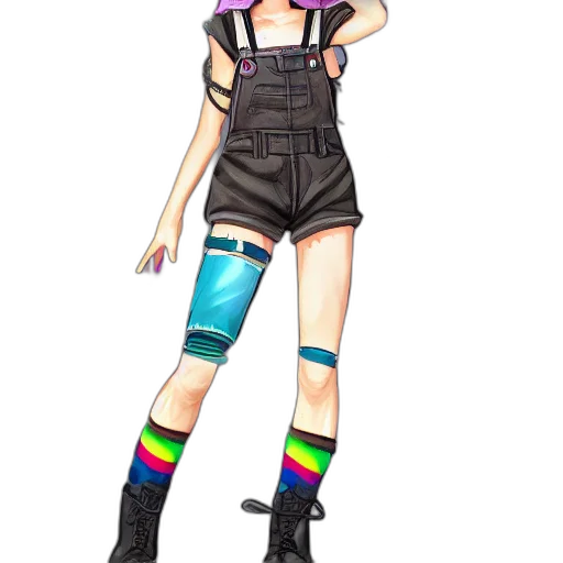 staff, dress, concept art, pixel art, 3d render, cartoon, colorful, neon transparent PNG cut-out