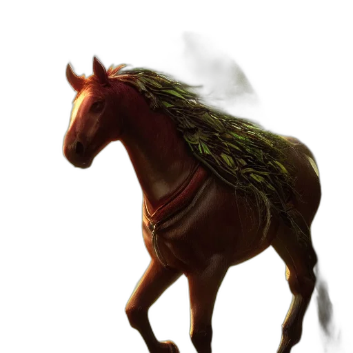 animal, dragon, hat, staff, concept art, fantasy art, photorealistic, 3d render transparent PNG cut-out