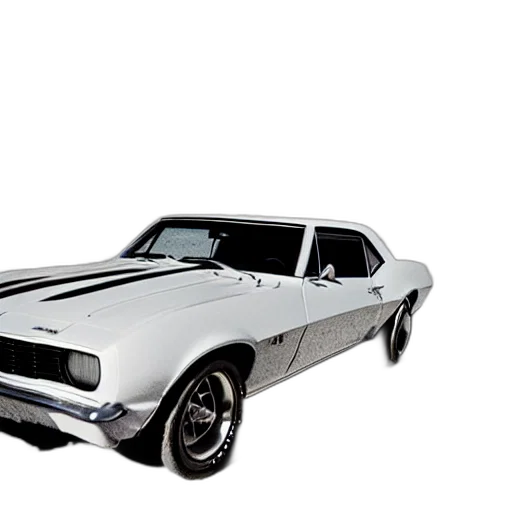 car, photorealistic, 3d render, camaro transparent PNG cut-out