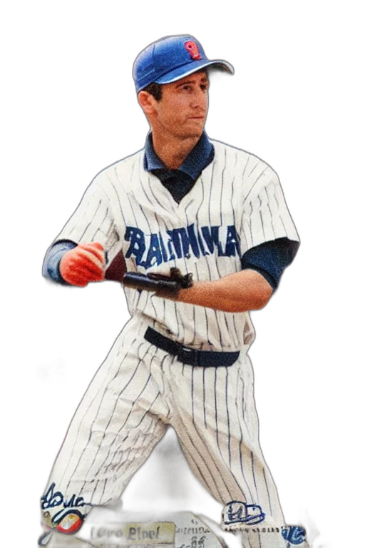 photorealistic, baseball, card, player, firing, laser, rifle transparent PNG cut-out