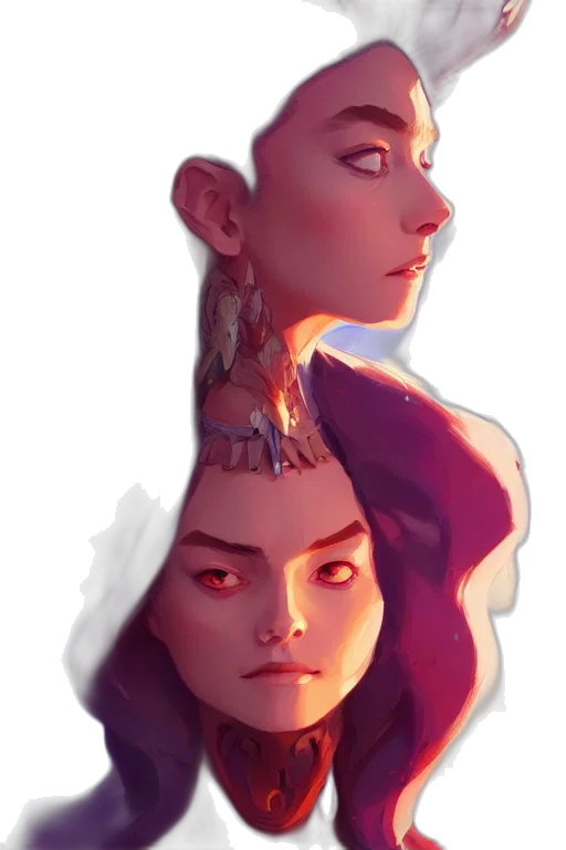 face, crown, staff, mask transparent PNG cut-out