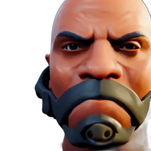 mask, face, weapon, 3d render transparent PNG cut-out
