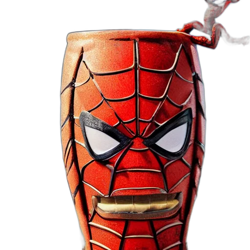 bottle, mask, 3d render, comic book art, concept art, photorealistic, closeup, capture transparent PNG cut-out