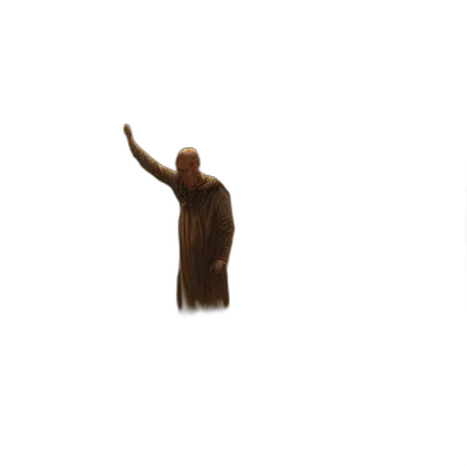hair, dress, staff, animal transparent PNG cut-out