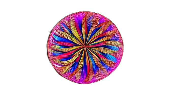 umbrella, flower, hair, jewelry, 3d render, neon, colorful, colourful transparent PNG cut-out