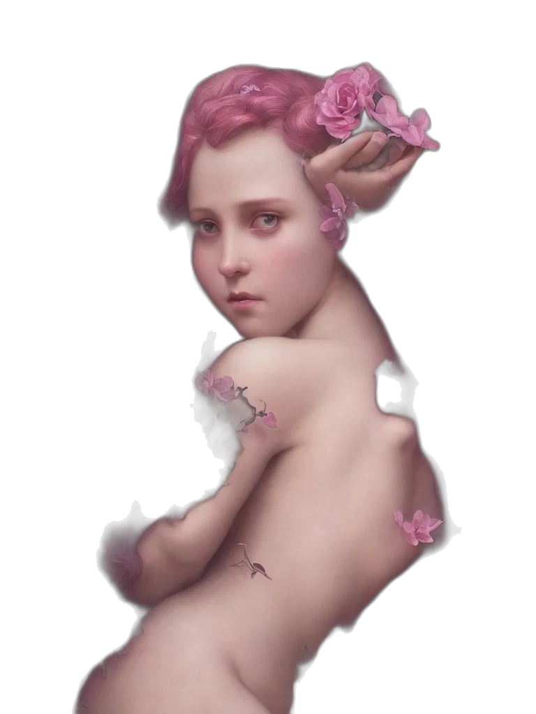 creature, crown, face, dress, fantasy art, concept art, photorealistic, oil painting transparent PNG cut-out
