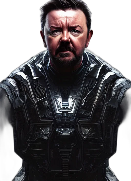 face, robot, concept art, photorealistic transparent PNG cut-out