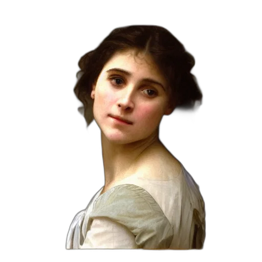 face, dress, hair, crown transparent PNG cut-out