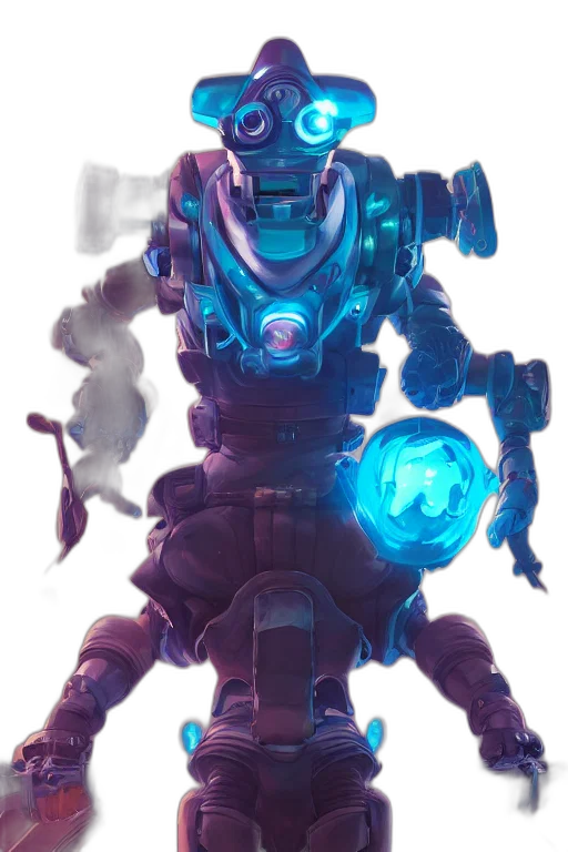 robot, weapon, staff, creature transparent PNG cut-out