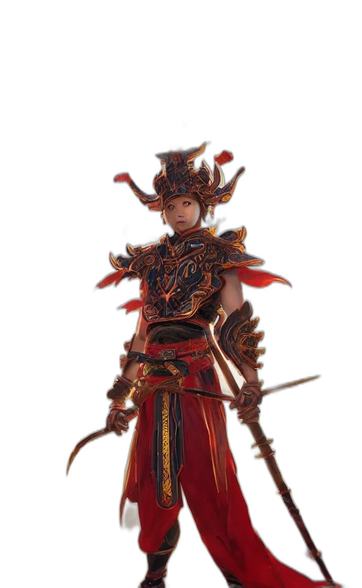 staff, dragon, concept art, fantasy art, 3d render, red, dark, masterpiece transparent PNG cut-out
