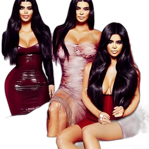 dress, hair, photorealistic, 3d render transparent PNG cut-out