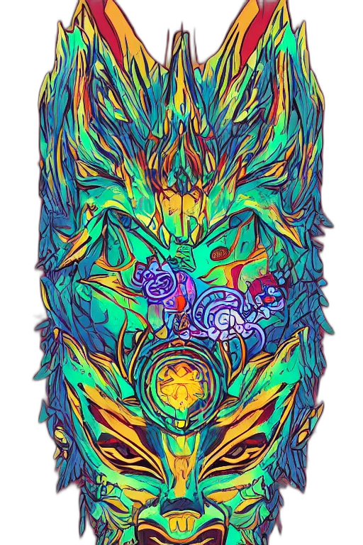 dragon, dress, creature, mask transparent PNG cut-out