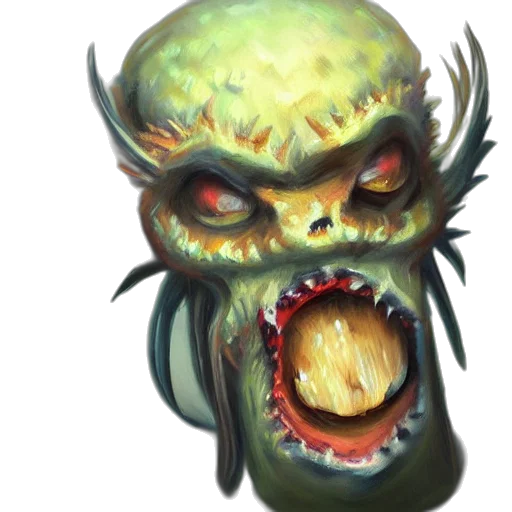 creature, mask, face, concept art transparent PNG cut-out