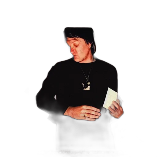 jacket, hat, staff, face transparent PNG cut-out