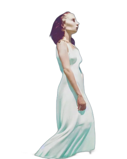 dress, face, jewelry, creature transparent PNG cut-out