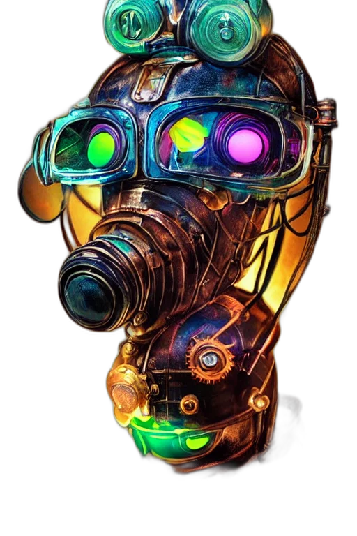 robot, weapon, mask, staff transparent PNG cut-out