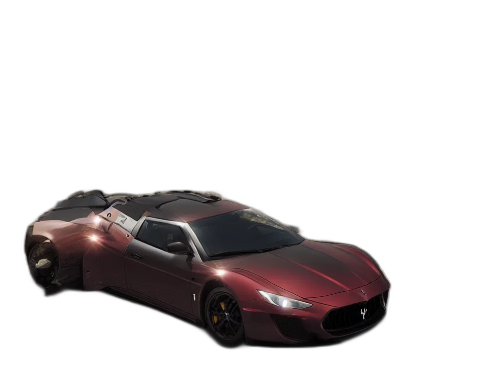 car, weapon, 3d render, concept art transparent PNG cut-out