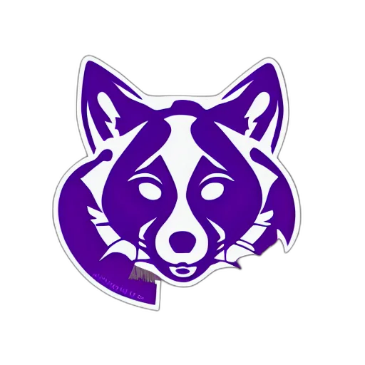 staff, animal, pixel art, 3d render, concept art, fantasy art, purple, raccoon transparent PNG cut-out