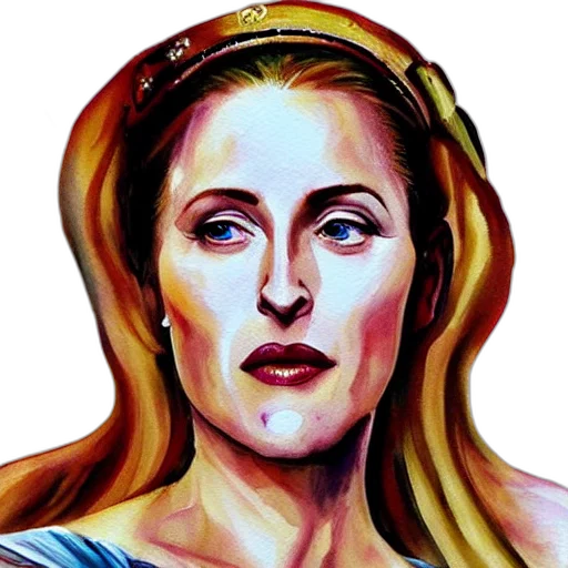 face, crown, photorealistic, watercolor transparent PNG cut-out