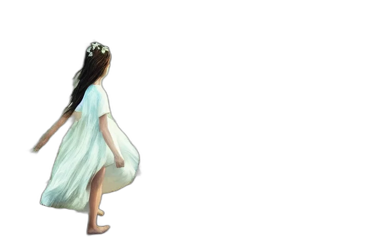 dress, crown, concept art, 3d render, photorealistic, fantasy art, underwater, forest transparent PNG cut-out