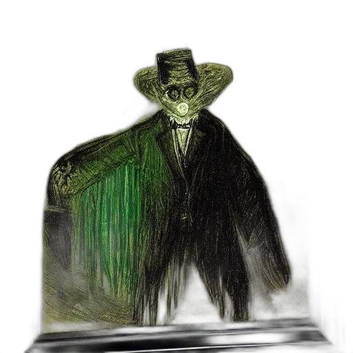 hat, mask, creature, jacket transparent PNG cut-out