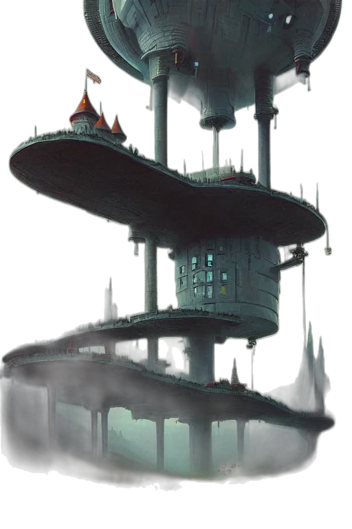 building, robot, concept art, fantasy art transparent PNG cut-out