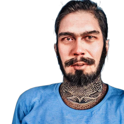 face, staff, animal, hair transparent PNG cut-out