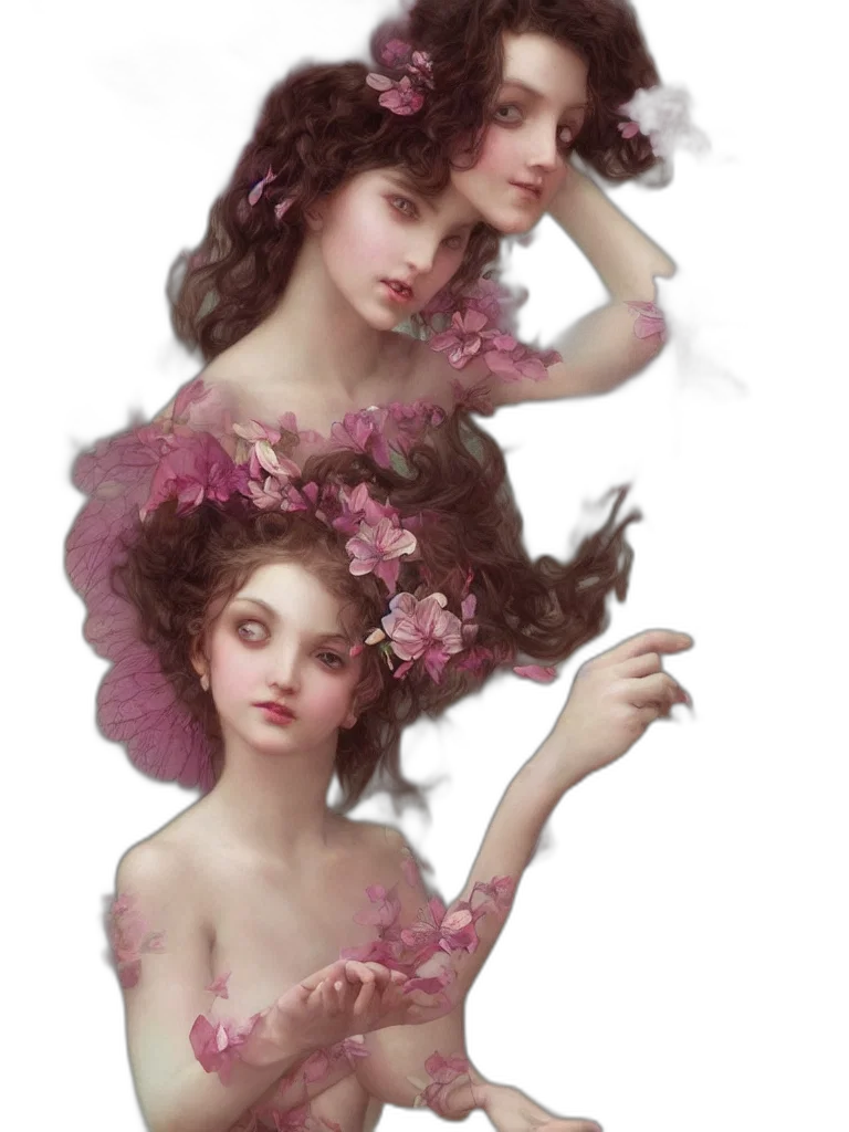dress, crown, jewelry, fantasy art transparent PNG cut-out