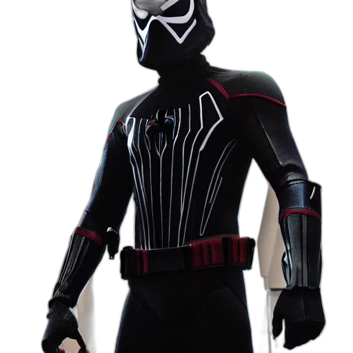 mask, jacket, robot, 3d render transparent PNG cut-out