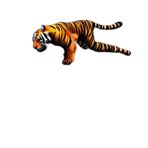 animal, creature, staff, pixel art, concept art, 3d render, watercolor, tiger transparent PNG cut-out
