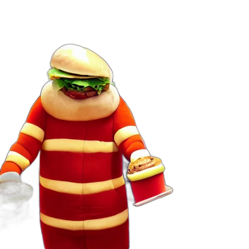 food, robot, 3d render, concept art transparent PNG cut-out
