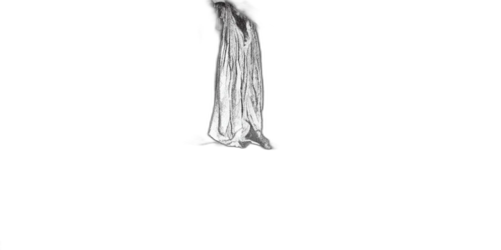 dress, staff, creature, mask transparent PNG cut-out