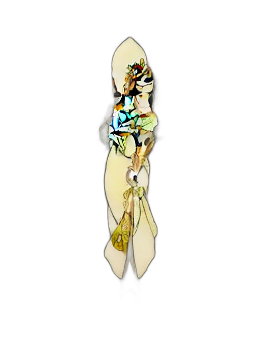 jewelry, staff, flower, crown, 3d render, art, nouveau, ornament transparent PNG cut-out