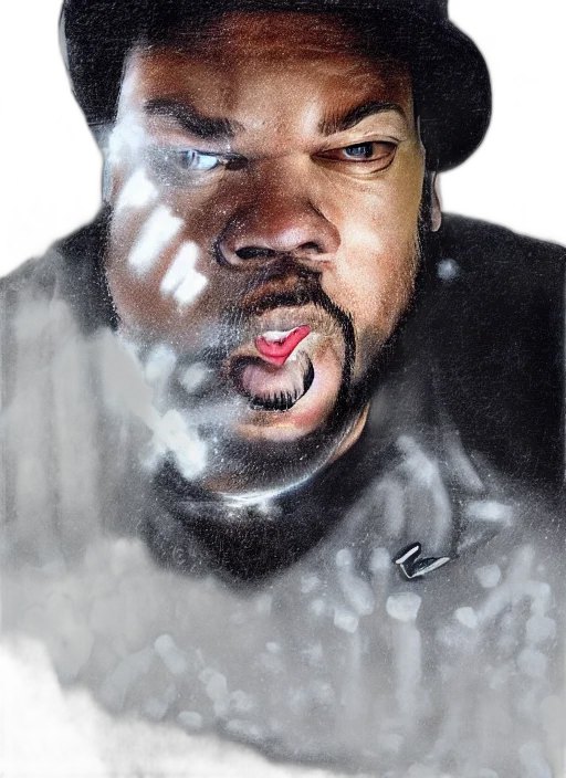 face, photorealistic, comic book art, watercolor transparent PNG cut-out